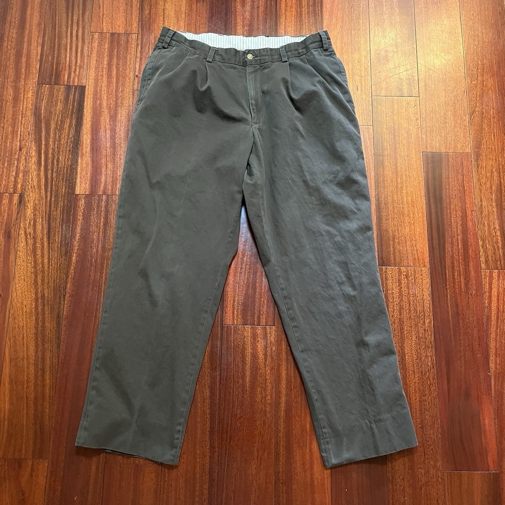 Bills Khakis Pants Men 38x30 Brown M2P Double Pleated Chino USA Made Khakis